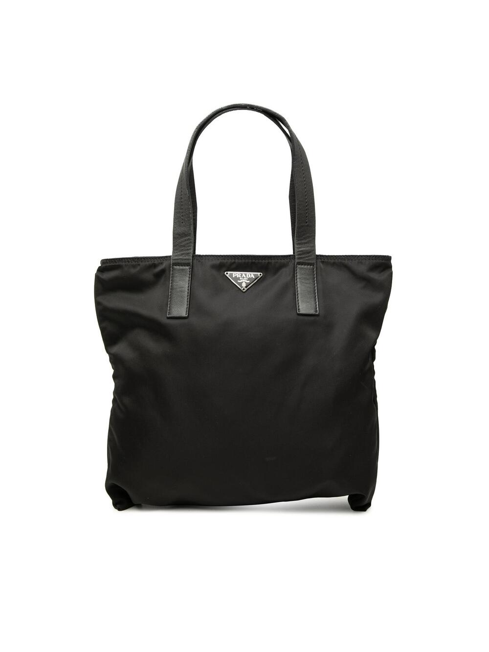 Prada Tessuto Tote Pre-Loved Black #360420P39B